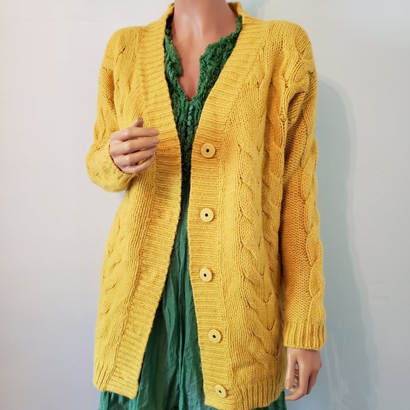 NWT Sundance French Braid Cardigan. 40% Wool. Size S. - Picture 11 of 15
